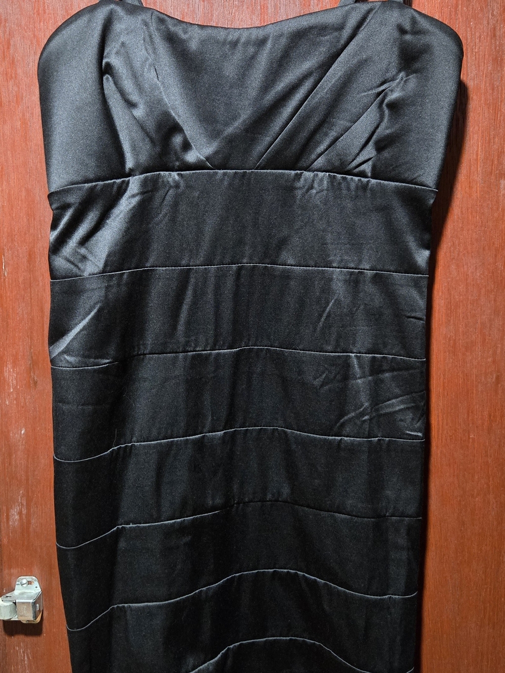 Black Strapless Bandage Sheath Dress